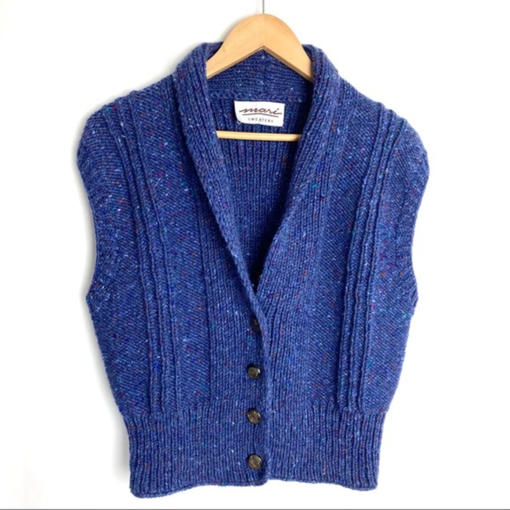 Vintage Blue Women's Sweater Vest